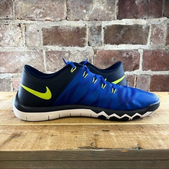 Nike Free Trainer 5.0 V6 Game Black &amp; Blue Sz 11.5 (719922-470) - Picture 7 of 11